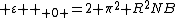 { \varepsilon  }_{ 0 }=2 {\pi}^{2} {R}^{2}NB