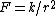 F=k/r^2