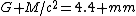 G M/c^{2}=4.4 mm