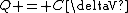 Q = C\deltaV