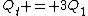 Q_t = 3Q_1