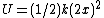 U=(1/2)k(2x)^2