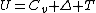 U=C_v \Delta T