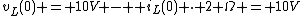 v_L(0) = 10V -  i_L(0) \cdot 2 \Omega = 10V