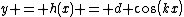 y = h(x) = d cos(kx)