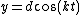 y=d\cos(kt)